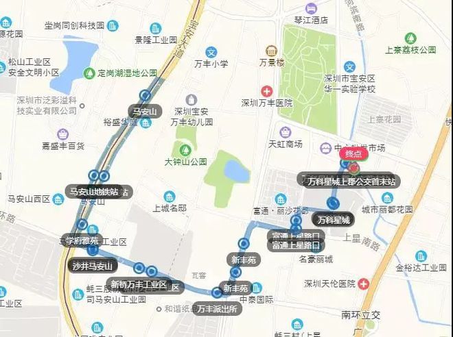 沙井新能源公交车路线图，沙井新能源公交车路线图详解