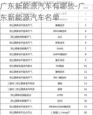 广东新能源车辆目录查询，广东新能源车辆目录查询指南