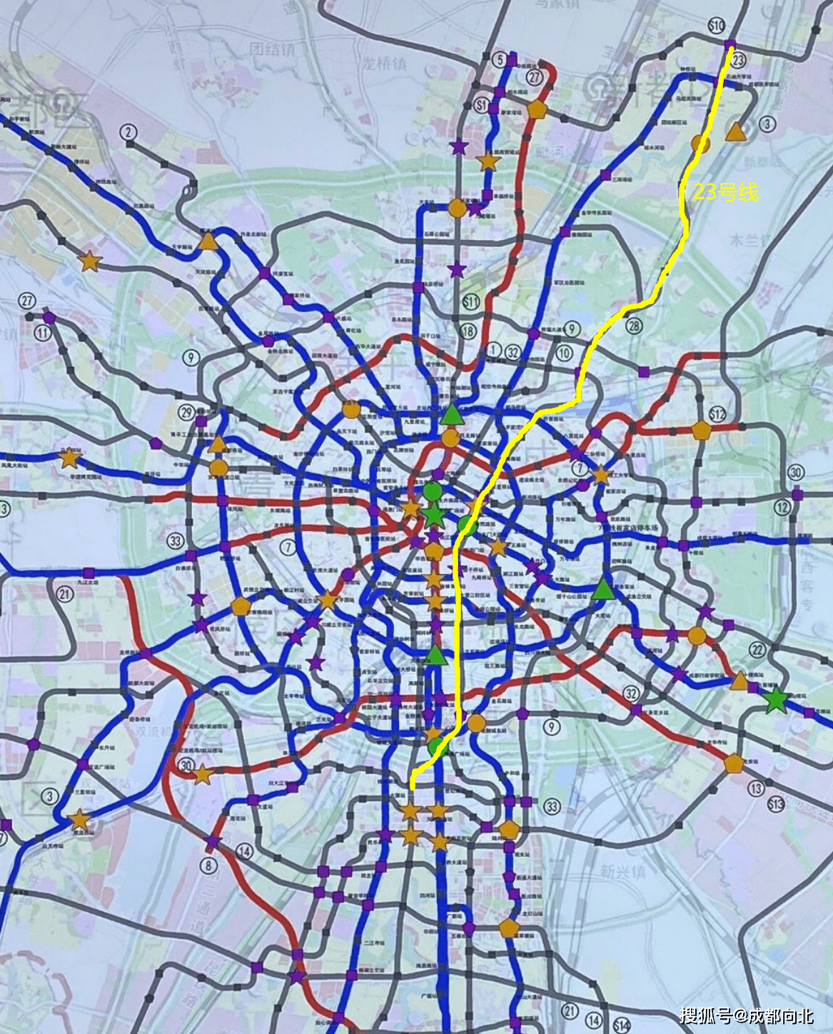 成都地铁23号线最新线路图，成都地铁23号线全新线路图揭晓