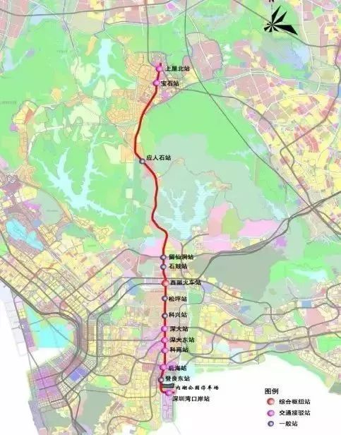 深圳地铁13号线最新线路图，深圳地铁13号线全新线路图出炉