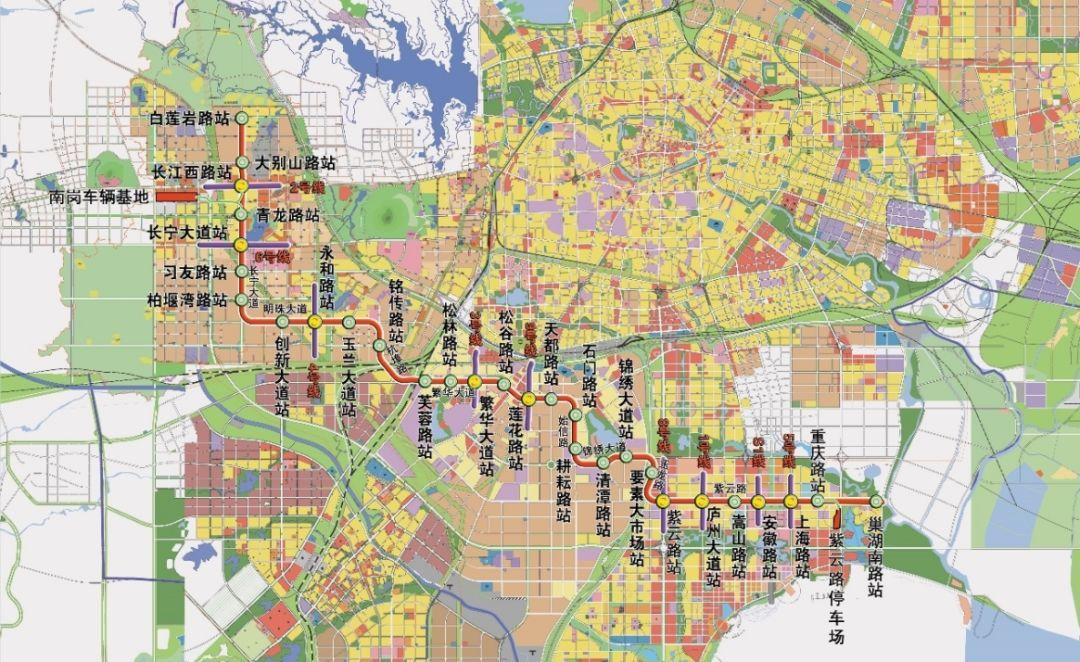 合肥6号线地铁最新站点,合肥6号线地铁最新站点图，合肥地铁6号线最新站点及站点图曝光