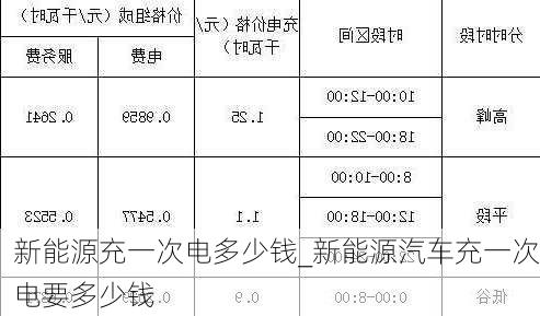 金玺新能源充电费，金玺新能源充电服务费用解析