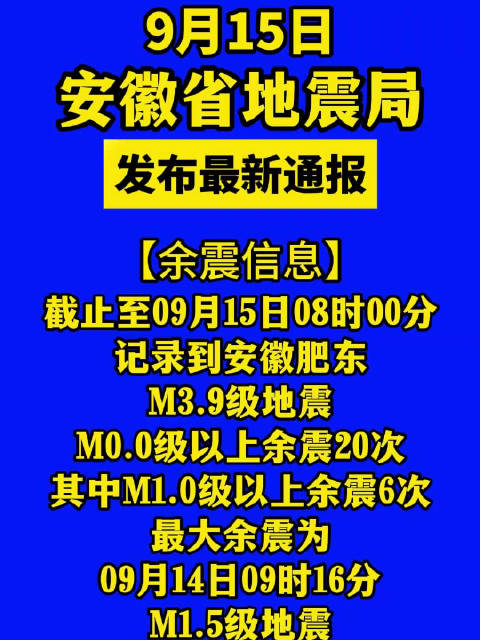 安徽地震最新消息全面解析，安徽地震最新消息全面解读