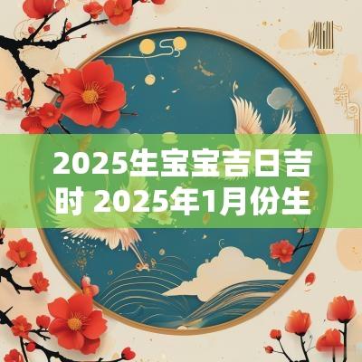 2025正月出生最吉利的日子，2025年正月出生最吉利的日子概览